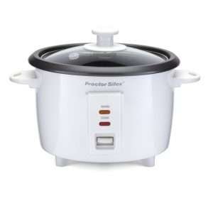 Proctor Silex 8 Cup Glass Lid Rice Cooker 37534NR