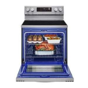 LREL6323S 6.3 cu ft. Smart Wi-Fi Enabled Fan Convection Electric Range with Air Fry & EasyClean
