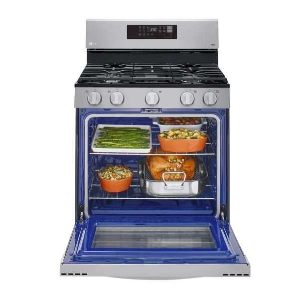 LRGL5823S 5.8 cu ft. Smart Wi-Fi Enabled Fan Convection Gas Range with Air Fry & EasyClean